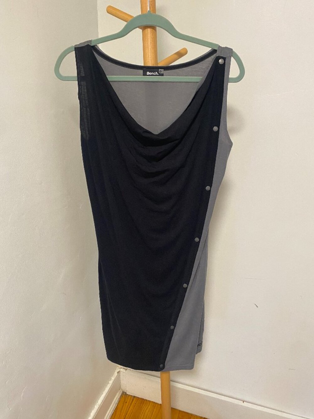 Bench Mini Dress - Black & Grey